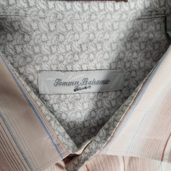 Tommy Bahama Silk Hawaiian Shirt Men XL Multicolor Long Sleeve Button Down Lined - Picture 3 of 6